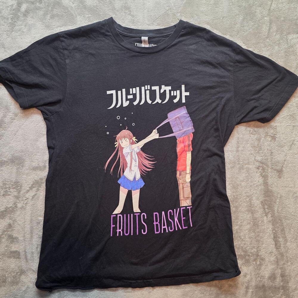 Fruits Basket Shirt Mens M Black Next Level Apparel Anime Manga Graphic T-Shirt